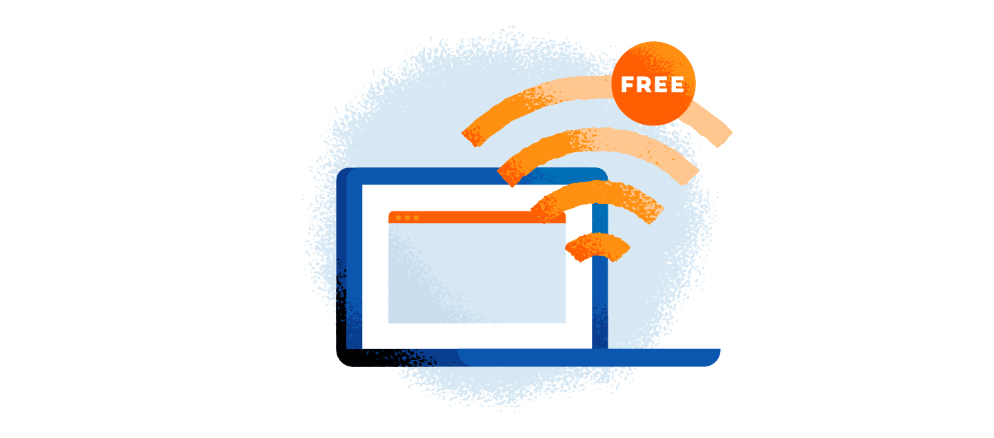 visual that shows free wifi