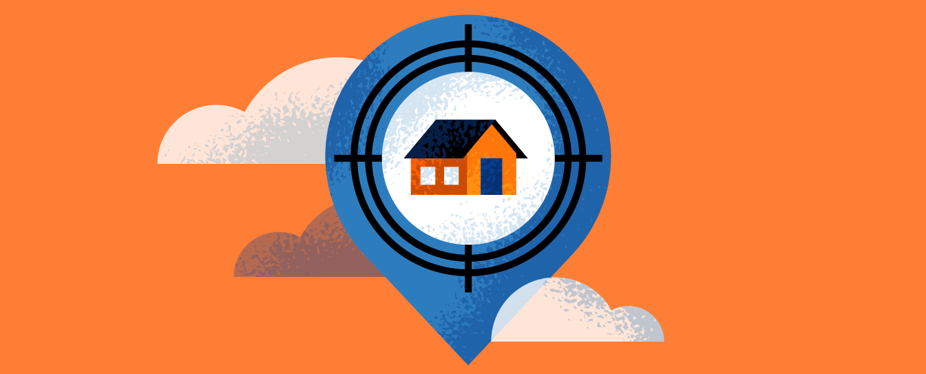 graphic of a target with a home in it